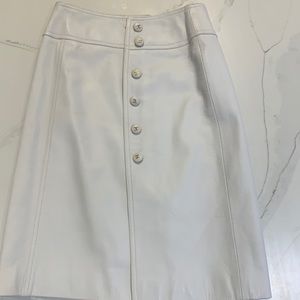 Chanel leather skirt